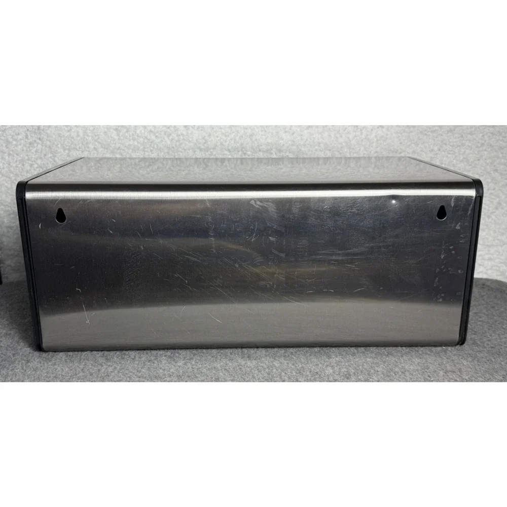 Brabantia Fall Front Bread Box Large Metal Front Opening 18